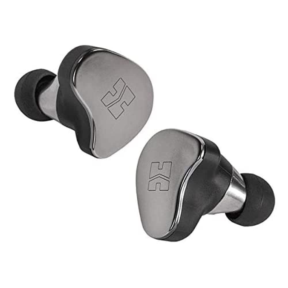 HIFIMAN TWS800 High Impedance Hi-FI True Wireless Earphones with Built-in Amp for Audiófilos, Great-Sounding Waterproof Noise-Isolated with Mic Charging Case, Touch Control, Bluetooth 5.0-Silver