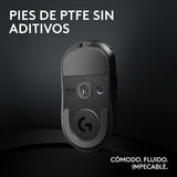 Logitech G PRO X SUPERLIGHT 2 LIGHTSPEED Ratón inalámbrico Gaming, Europa del Este Envases, 8K, ligero, 60g, HERO 2, 888 IPS, 44K DPI, 5 botones programables, USB-C, PC/Mac - Negro
