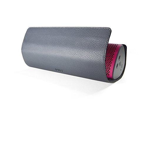 KEF SP3892FD-BUN - Altavoz portátil (Bluetooth, Micro USB, Alcance de 10 Metros, con Funda de Cuero) Color Fucsia