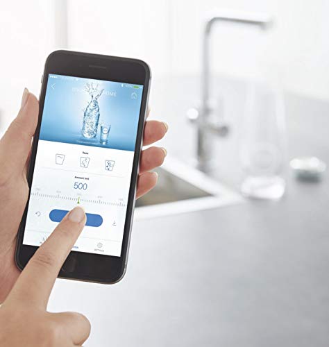 Grohe G31323DC2 31323DC2-Blue Professional Kit Grifo de Cocina de caño en C, Agua Pura Libre de Cal con un Sabor refrescante, Supersteel
