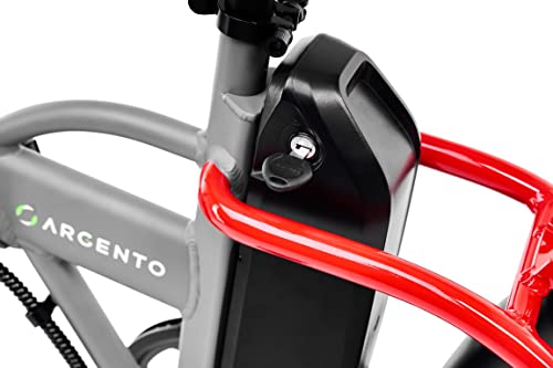 Argento New Mini MAX Red Black Bicicletas, Adultos Unisex, Gris, Única Talla