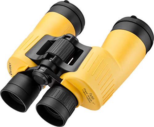 Barska Floatmaster 7x50 Waterproof Marine Binoculars Prismáticos flotantes WP 7 x 50, Unisex Adulto, Amarillo, 7x50mm