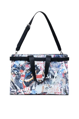 Desigual Mickey, Shoulder Bag Unisex Adulto, Acabados de Material:, One Size