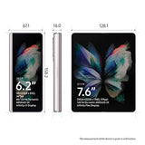 Samsung Galaxy Z Fold3 5G Teléfono móvil SIM Free Android Plegable Smartphone 256GB Phantom Silver (versión del Reino Unido)