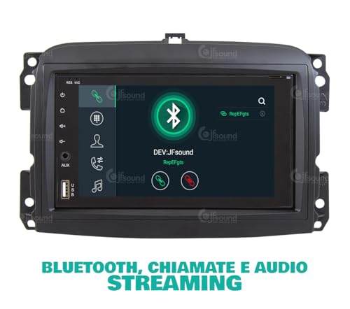 Radio de Coche Fiat 500L Android GPS Bluetooth WiFi USB Dab+ Touchscreen 6.2" 8core Carplay AndroidAuto