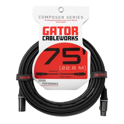 Gator Cableworks CBW-CPSRXLR-CBLE-75 Composer Series XLR de 75 pies