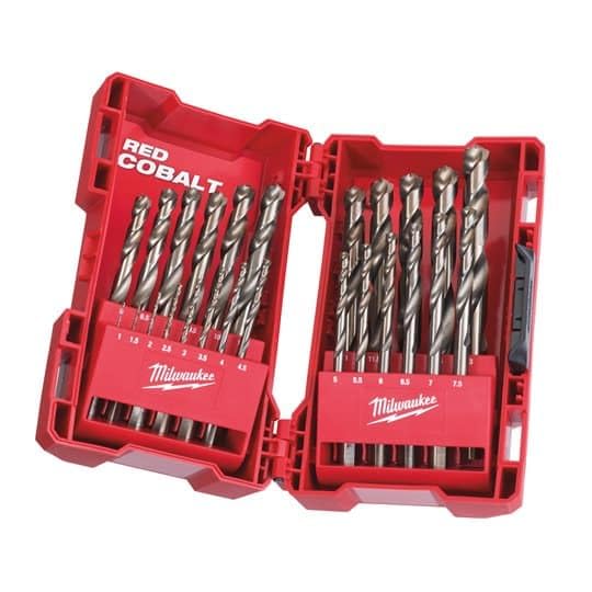 Milwaukee Kit CX Plastico de 25 brocas HSS-G Cobal
