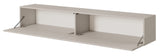 Selsey Mueble De TV Mesa De TV 175 cm Suspendido con Fachada Fresada Gris Beige Veldio