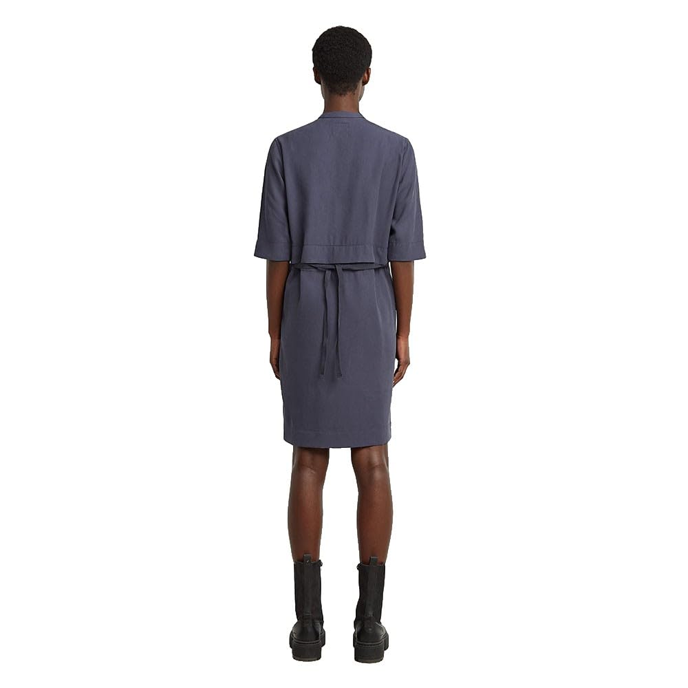 G-STAR Half Placket Shirt Dress LS Wmn Vestido, Azul (India Ink D26962-d522-h392), Mujeres