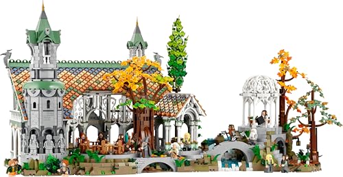 LEGO Icons EL SEÑOR DE LOS Anillos: RIVENDEL - Regalo por el Día del Padre - Maqueta para Construir de la Tierra Media - Gran Set con 15 Minifiguras Inc. Frodo, Bilbo, Gandalf y Legolas 10316