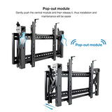 Monkey Ladder Soporte Video Wall de Pared para Pantalla 45”- 70”, Color Negro
