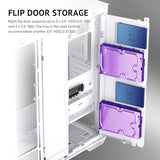 Antec C7 ARGB Blanco, Soporte de GPU RTX 40, 4 Ventiladores ARGB PWM de 120 mm incluidos, refrigeración Vertical, Tipo C de 10 Gbps, Paneles Frontales y Laterales de Vidrio Templado Continuo