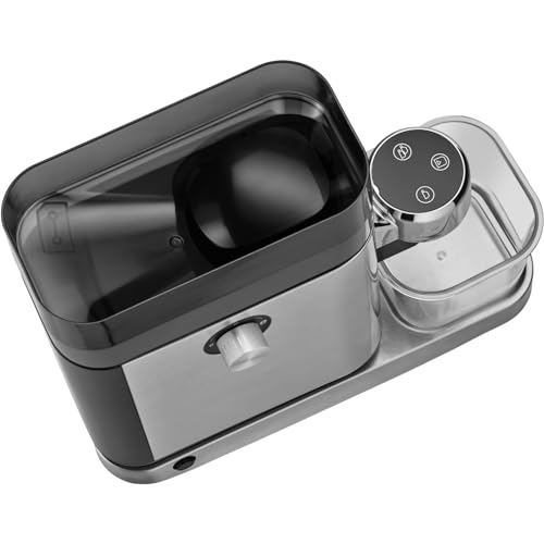WMF Lumero - Molinillo de café espresso eléctrico, 150 W, botones táctiles LED, 40 grados de molienda, contenedor de harina de café, acero inoxidable Cromargan mate