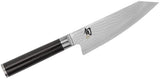 KAI Shun Classic Kiritsuke 15 cm longitud de la hoja - Cuchillo de Damasco 32 capas núcleo VG MAX - 61 (±1) HRC - Mango de madera Pakka - Hecho en Japón - cuchillo de cocina japonés forjado