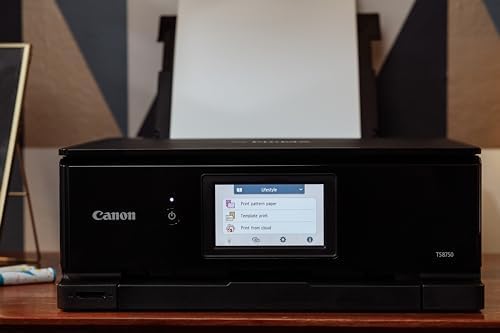 Canon Pixma TS8750 Impresora Multifunción 3 en 1, Sistema de Inyección de Tinta, Impresión, Escaneo y Copia, WiFi, Impresión Doble Cara, Alimentación Bidireccional, Negro
