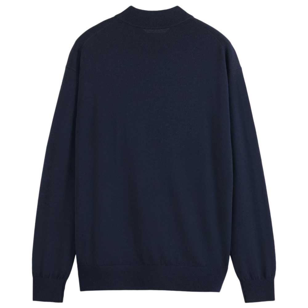 Scotch & Soda Dropped Shoulder Pullover Mock Neck, Suéter Hombre, Night, XXL