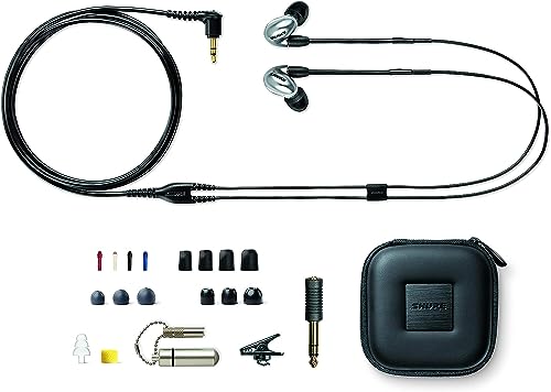 Shure SE846 - Auriculares con Cable con Aislamiento de Sonido Gen 2, Auriculares intraurales Seguros, Sonido Profesional de Alta Gama, Cuatro Controladores de Alta definición, filtros de Sonido