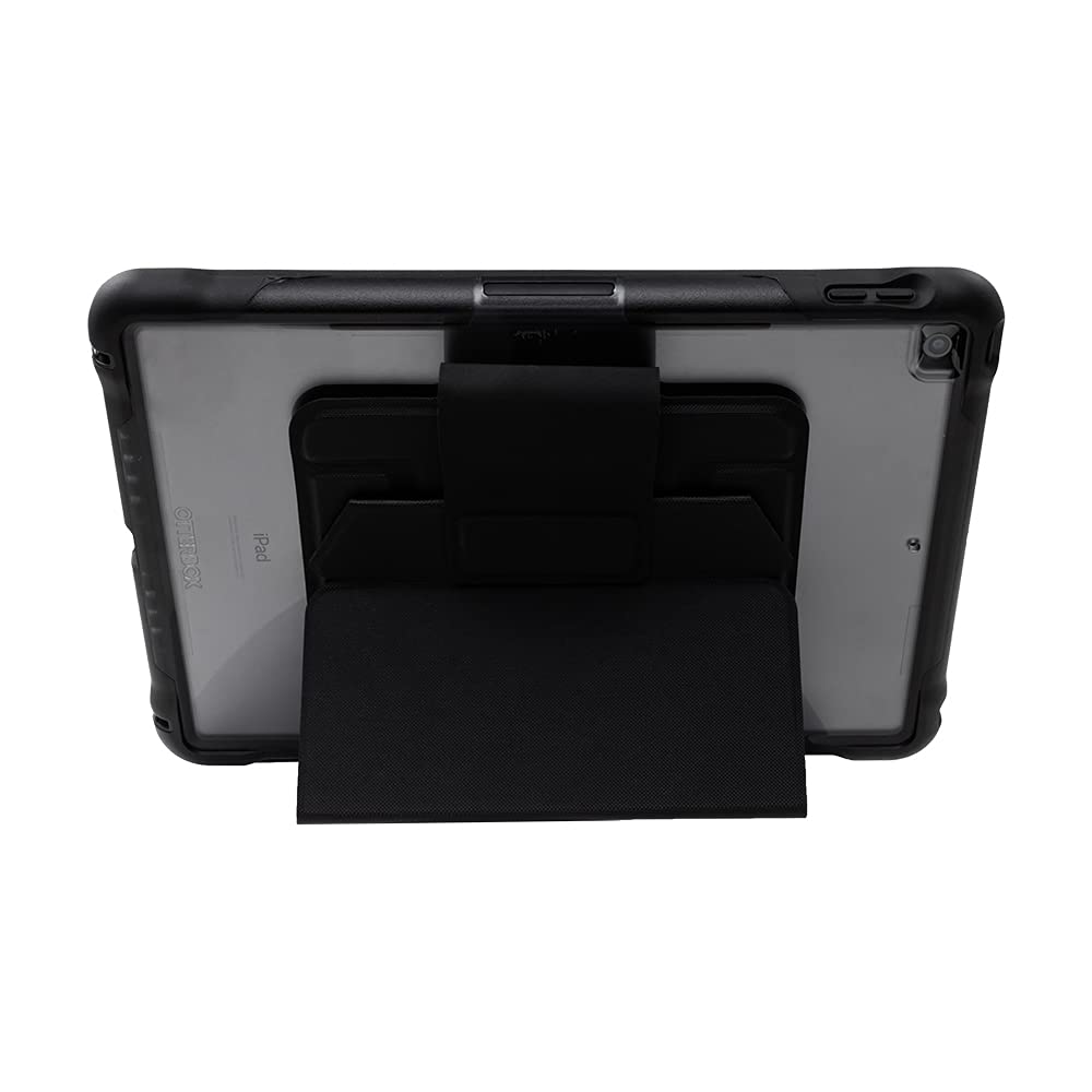 Otterbox Funda Teclado UnlmitED para iPad 10,2' (7.ª Gen / 8.ª Gen / 9.ª Gen), Resistente a caídas, con Teclado ESPAÑOL, Testeada con los Estándares Militares, Negro/Transparente, Sin Pack Retail