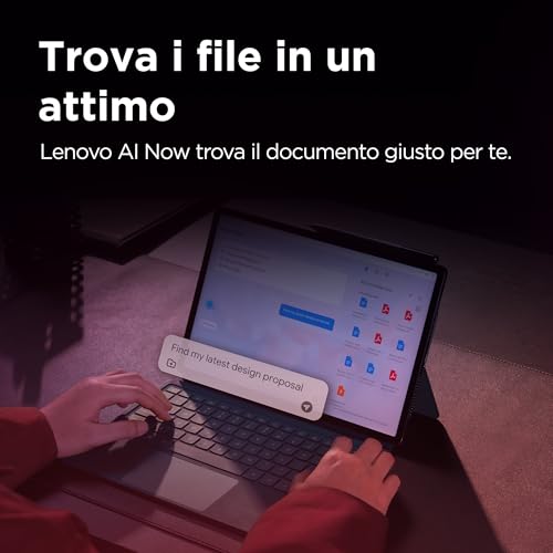 Lenovo Yoga Tab Plus, Tableta AI, 12,7 Pulgadas 144 Hz 3K, procesador Snapdragon 8 Gen 3, 16 GB de RAM, 256 GB de Memoria, WiFi 6, Tableta Android 14, Tab Pen Pro y Teclado incluidos - Seashell