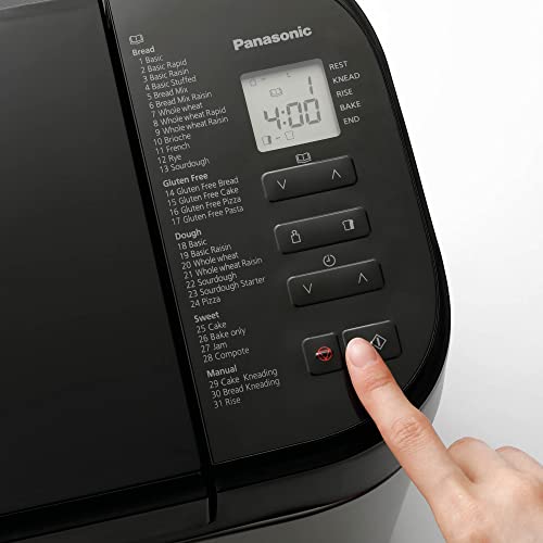 Panasonic SD-YR2550SXE Panificadora Automática con Dispensador, 850 W, Sensor de Temperatura, Temporizador Digital 13H, 31 Programas, Plateado