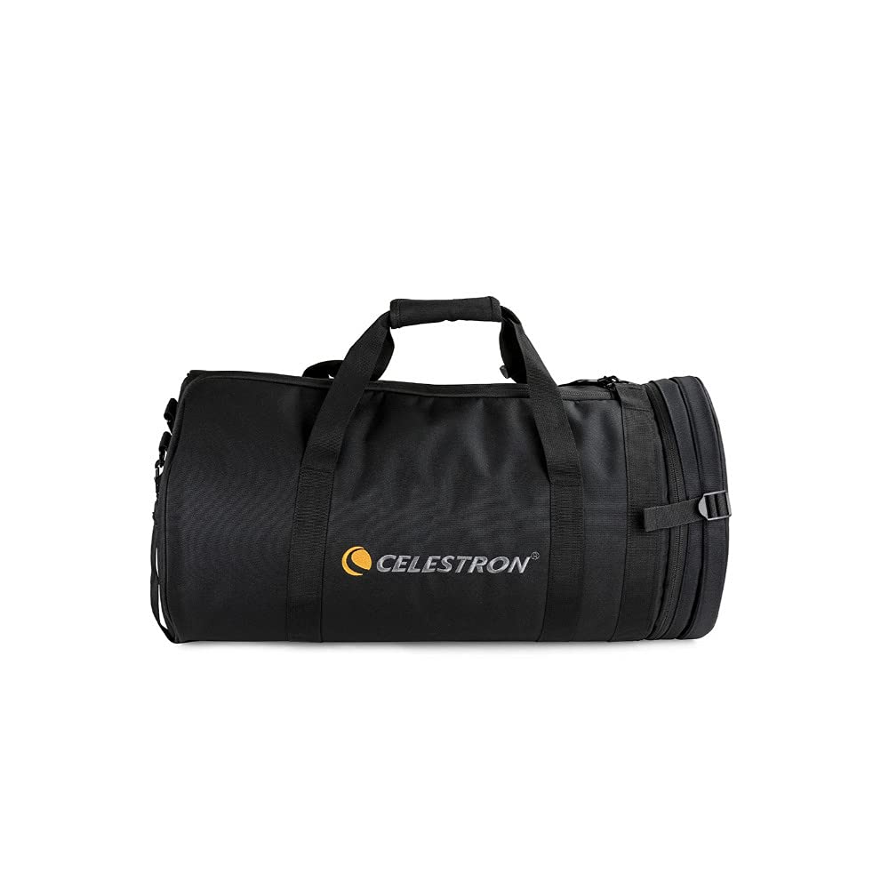 Celestron 94030 Bolsa para telescopio de 9,25” para Tubos ópticos Schmidt Cassegrain y EdgeHD – Estuche Duradero Resistente al Agua con Compartimentos Protectores, Bolsillo Accesorios y Correa, Negro