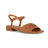 Geox D New Eraklia 15, Sandalia Plana Mujer, coñac, 40 EU