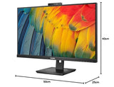 Philips Monitores Philips 5000 Series 27B1U5601H/00 Pantalla LED 68,6 cm (27 pulgadas) 2560 x, W128176210, Pantalla 68,6 cm (27) 2560 x 1440 Pixeles Quad HD LCD Negro
