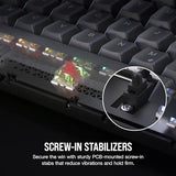 Corsair K65 Plus Wireless 75% RGB Teclado mecánico para Juegos Intercambiable en Caliente - Interruptores lineales Rojos MLX prelubricados - Supresión de Ruido de Doble Capa - Teclas PBT -
