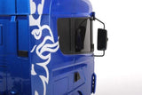 Tamiya 56327 1:14 RC Scania R620 6x4 Highl.Pintado de Azul - Paquete de camión con Mando a Distancia (FS Reflex Stick II 2.4 GHz 6CH), camión RC, camión teledirigido, modelismo, Kit, camión
