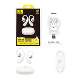 Baseus Eli Sport2 - Auriculares Abiertos para Deportes con Curva de Confort en S, Tiempo de reproducción 45H, SuperBass 2.0, IPX7, Bluetooth 6.0, 4 micrófonos, Llamadas claras con Inteligencia