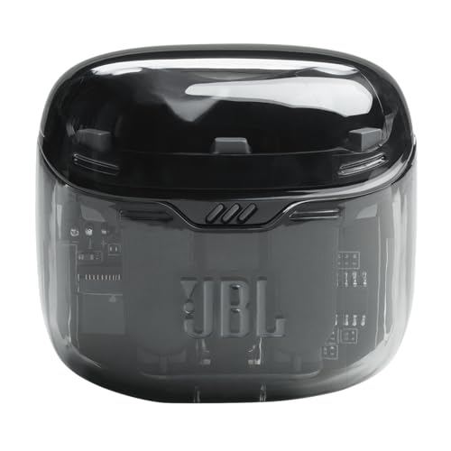 JBL Tune Flex Ghost, Auriculares In-Ear inalámbricos con cancelación de ruido adaptativa, Bluetooth, resistente al agua y al sudor IPX4, aplicación JBL Headphones y 32 horas de batería, Black Ghost