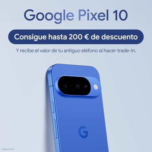 Google Pixel 10 - Smartphone Android Libre con Gemini, cámara Trasera Triple Avanzada, batería de más de 24 Horas y Pantalla Actua de 6,3" - Índigo, 128GB