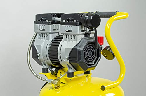 Stanley SXCMS1350VE Compresor Muy silencioso, 50 litros, Amarillo