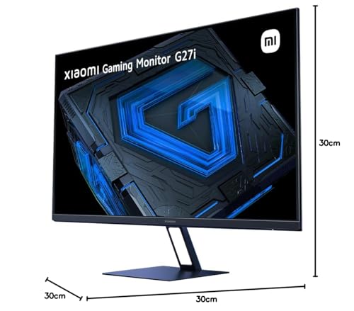 XIAOMI Mi Gaming Monitor G27i 27" - Monitor Gaming de 27" LCD IPS (1920x1080, HDR10, 165Hz, 1ms, HDMI 2.0x1, Puerto DP1.4x1, Protección Luz Azul), Negro (Versión ES)