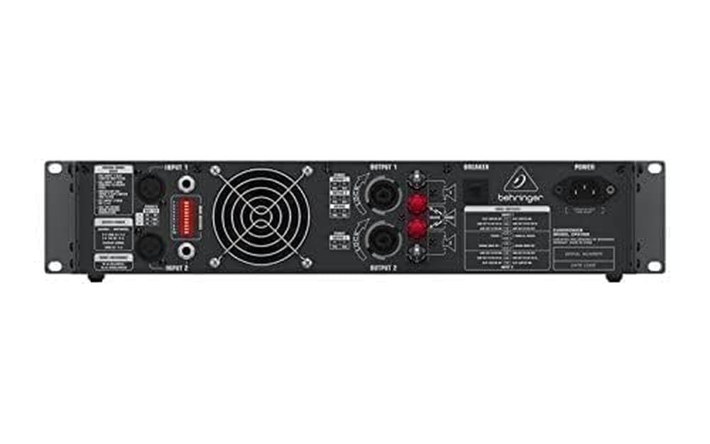 Behringer EP2000 Amplificador Potente Estéreo De 2000 Vatios Profesional Con Tecnología ATR, Accelerated Transient Response
