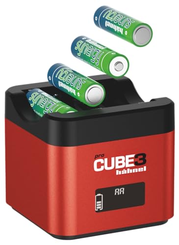 Hähnel - ProCube3 - para Canon - Cargador dúo DSLR - Carga más rápida - Entrada USB Tipo C