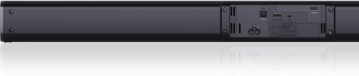Sharp HT-SB110 Barra de Sonido, Cine en Casa, Bluetooth, HDMI, ARC/CEC, Potencia Máxima Total de Salida 90 W, Control Remoto, 80 cm, Color Negro