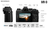 Olympus OM-D E-M5 Mark III Micro Four Thirds carcasa de la cámara, sensor de 20 MP, estabilizador de imagen de 5 ejes, potente autofoco, visor electrónico OLED, vídeo 4K, WLAN, Bluetooth, negro