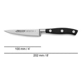 Arcos Riviera - Juego de Cuchillos de Cocina (Mondador + 1 Santoku + 1 Cuchillo Chef) - Acero Inoxidable Forjado NITRUM - Mango POM - Color Negro