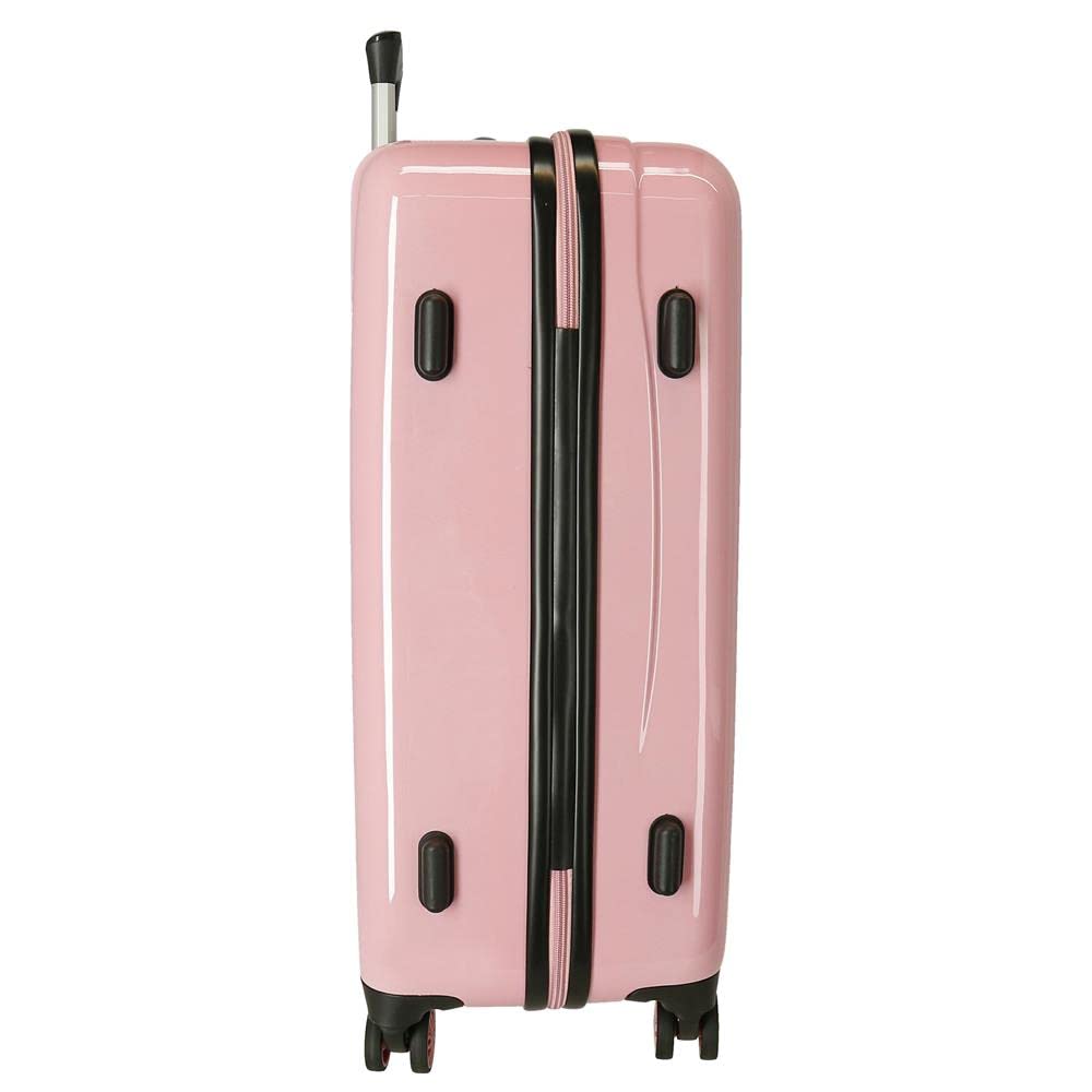 Disney Mickey y Minnie Travel the World Paris Maleta mediana Nude 48x68x26 cms Rígida ABS Cierre de combinación lateral 70L 3 kgs 4 Ruedas dobles