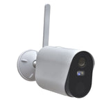 Daewoo - Cámara Independiente inalámbrica WiFi INT/Ext W502 Full HD, detección de Movimiento, visión Nocturna en Color, Sistema de Audio bidireccional, Compatible con Amazon Alexa, Color Blanco