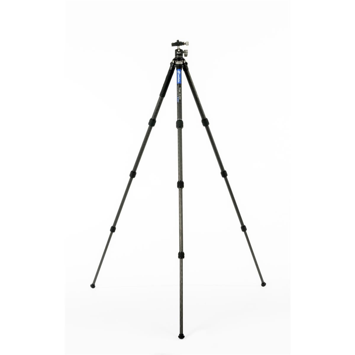 Leofoto - Ranger - Trípode de Carbono para cámaras - Incluye Cabezal esférico - Capacidad de Carga de 6 kg - Pies Extensibles - Altura mínima de 10,5 cm a una Altura máxima de 38 cm - SC-224C+