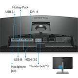 BenQ PD2725U Monitor de diseño (Tecnología AQCOLOR,27 pulgadas,4K UHD, IPS,P3 Wide Color,carga Thunderbolt /USB-C, DP/HDMI,KVM, HDR 400,altura ajustable) Compatible con MacBook