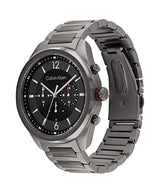 Calvin Klein Reloj Cronógrafo de Cuarzo para Hombre Colección CK Force con Correa de Acero Inoxidable Gris - 25200267