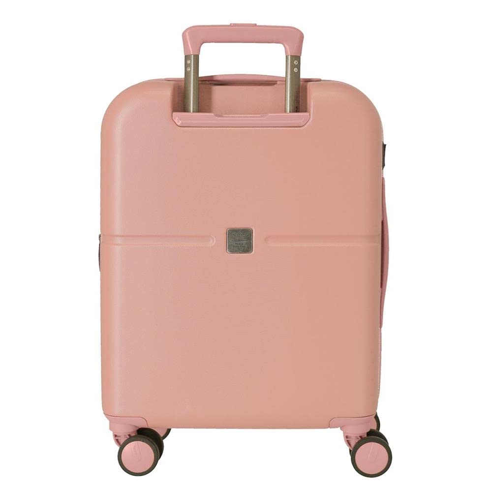 Pepe Jeans Carina Maleta de cabina Rosa 40x55x20 cms Rígida ABS Cierre TSA integrado 37L 2,74 kgs 4 Ruedas dobles Equipaje de Mano