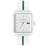 Lacoste Reloj Analógico de Cuarzo para Hombre Colección LACOSTE.12.12 Studio con Correa de Silicona Blanca - 2011251