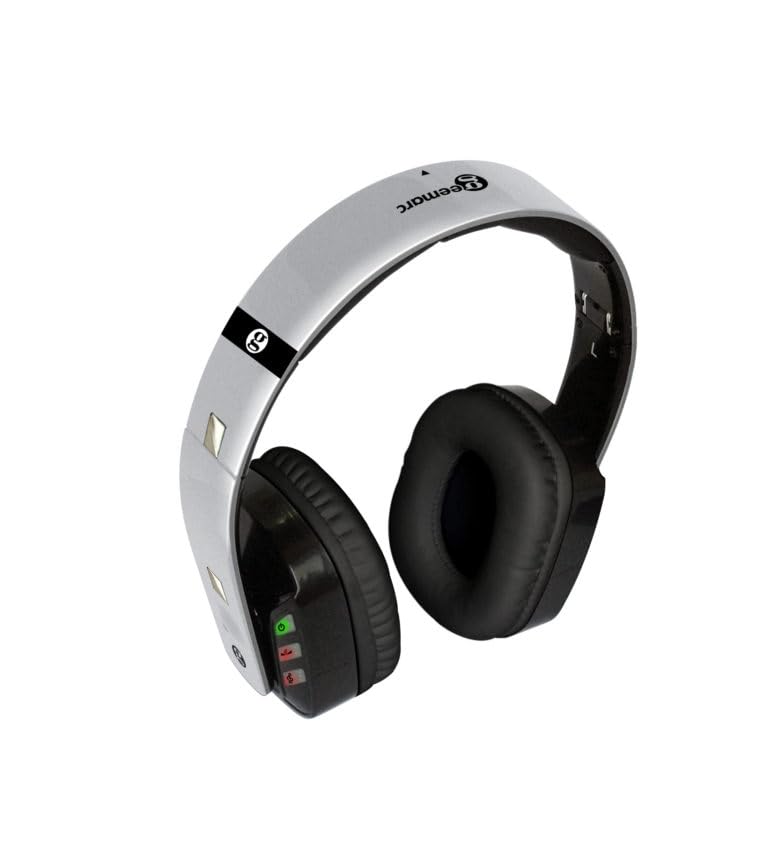 Geemarc CL7400 - Auriculares con Conector Óptico y Volumen Amplificado para Televisores, Móviles y Ordenadores - Adecuado para Personas Mayores - Versión ES