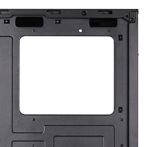 Silverstone SST-PS14B-E - Caja de Torre ATX de Precision, Panel Lateral de Vidrio Templado Ahumado, Negro