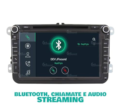 Radio de Coche para Volkswagen Golf Sharan Tiguan Android GPS Bluetooth WiFi USB Dab+ Touchscreen 8" 8core Carplay AndroidAuto