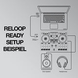 Reloop Ready Controladora de DJ compacta de 2 reproductores diseñada para Serato DJ Lite & DJ Pro, AMS-READY